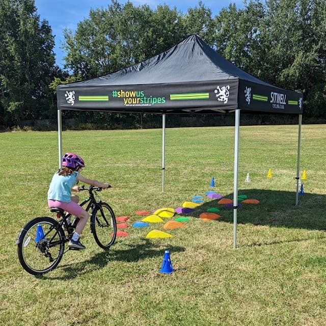 An action shot from a Go-Ride coaching session