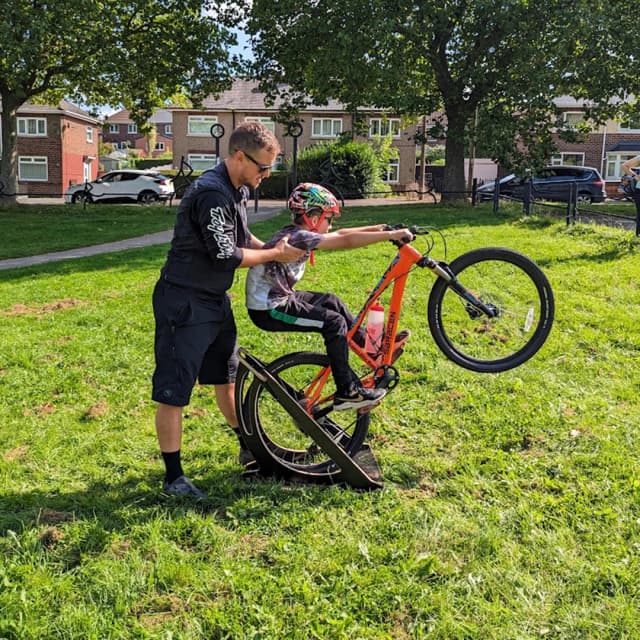 An action shot from a Go-Ride coaching session