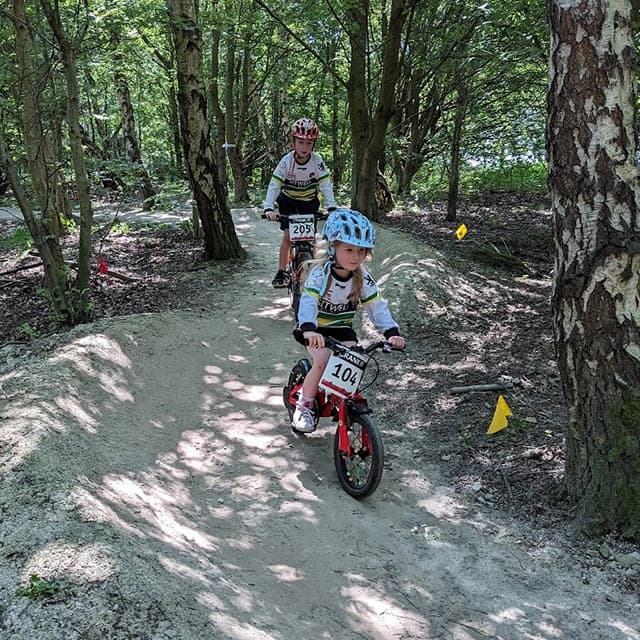 An action shot from a Go-Ride coaching session