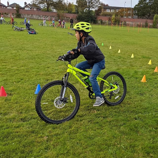 An action shot from a Go-Ride coaching session