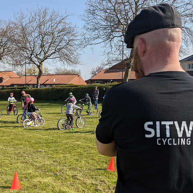 An action shot from a Go-Ride coaching session