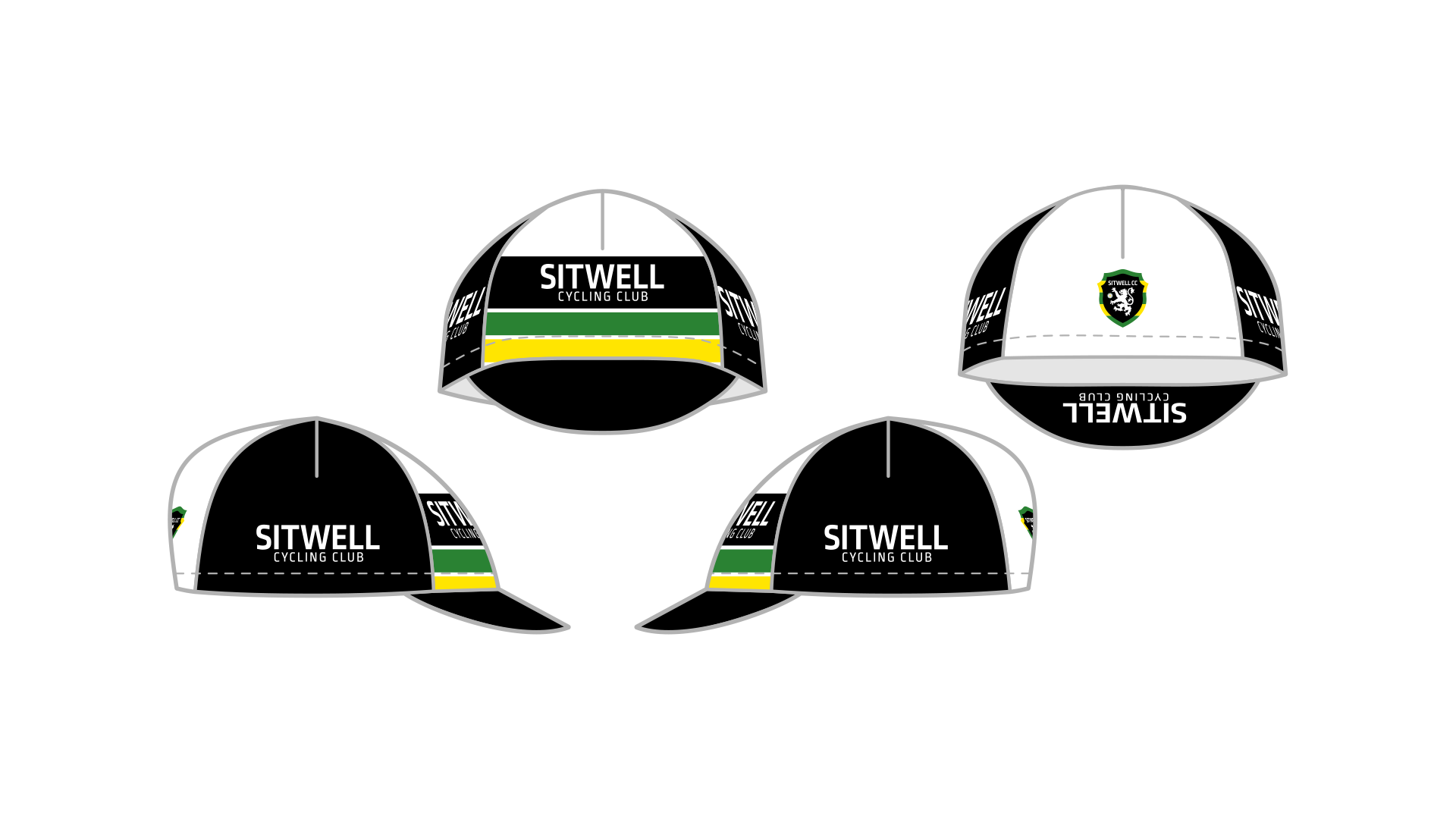An illustration of the Sitwell Cycling Club cap
